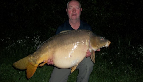 A 42 lb carp from Villefond, Nemo the Fish, May 2013