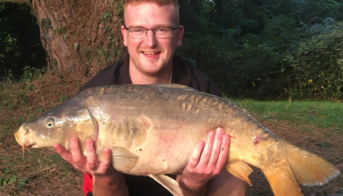 A 21 lb carp from Villefond, Matthew Upton, Oct 2017