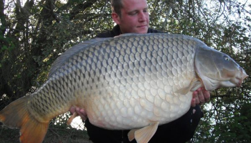 A 50 lb 5 oz carp from Villefond, Oct 2010