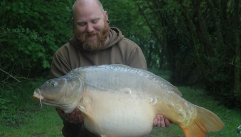 A 42 lb 12 oz carp from Villefond, Matt Drury, Apr 2013