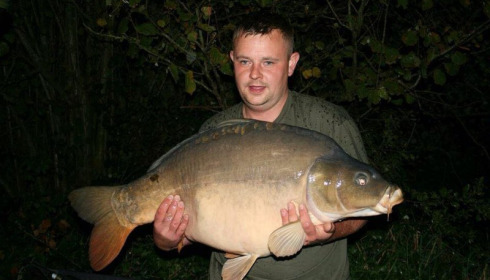 A 45 lb carp from Villefond, Oct 2015