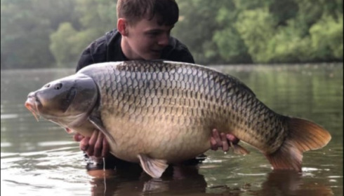 A 45 lb carp from Villefond, May 2019