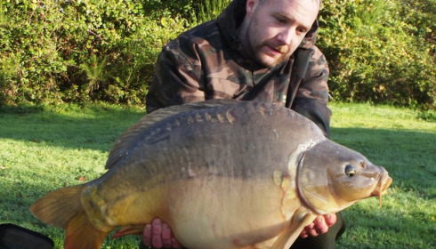 A 23 lb carp from Villefond, Nov 2014