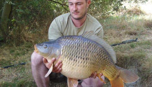 A 24 lb 4 oz carp from Villefond, Sep 2012