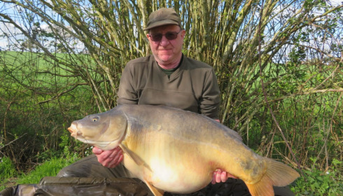 A 58 lb fish from Villefond, Mirror, Apr 2023