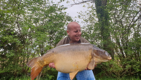 A 49 lb 10 oz carp from Villefond, Danny, Apr 2022