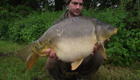 A 23 lb carp from Villefond, May 2016