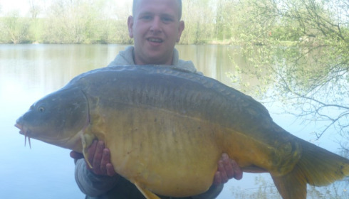 A 40 lb carp from Villefond, Nemo the Fish, Apr 2013