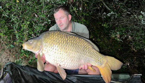 A 33 lb 8 oz carp from Villefond, Jamie Starr, Sep 2022