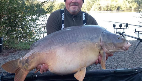 A 52 lb carp from Villefond, Oct 2022