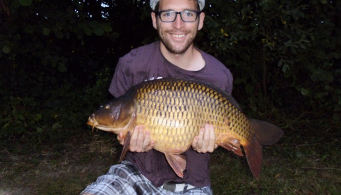 A 26 lb carp from Villefond, Aug 2013