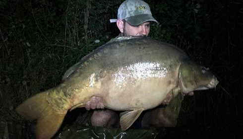 A 45 lb 4 oz carp from Villefond, Oct 2016