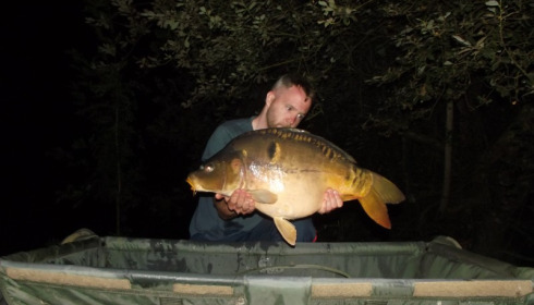 A 21 lb carp from Villefond, Aug 2015