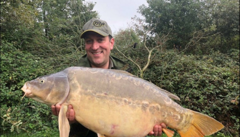 A 37 lb 4 oz carp from Villefond, Nov 2019