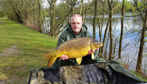 A 20 lb carp from Villefond, Apr 2016