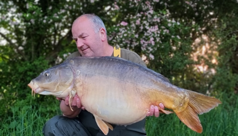 A 41 lb 4 oz fish from Villefond, Mirror, Apr 2022