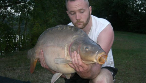 A 25 lb carp from Villefond, Aug 2011