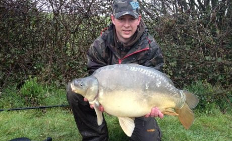 A 26 lb carp from Villefond, Apr 2013