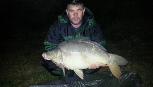 A 24 lb 9 oz carp from Villefond, Sep 2012