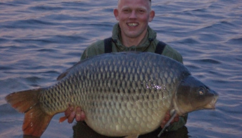 A 53 lb carp from Villefond, Arthur the fish, Apr 2013