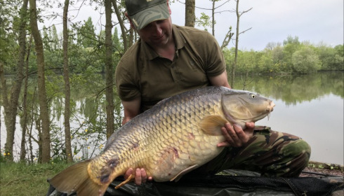 A 45 lb 10 oz carp from Villefond, Thomas Pygall, Apr 2019