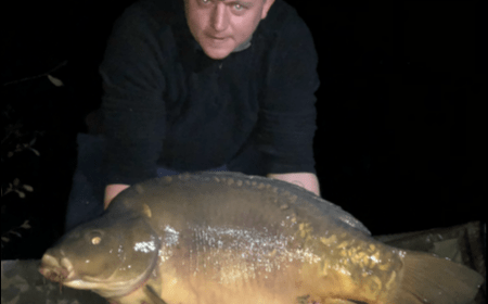 A 39 lb 1 oz carp from Villefond, Nov 2018