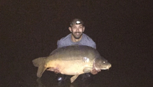 A 65 lb 12 oz carp from Villefond, Arnold, Sep 2017