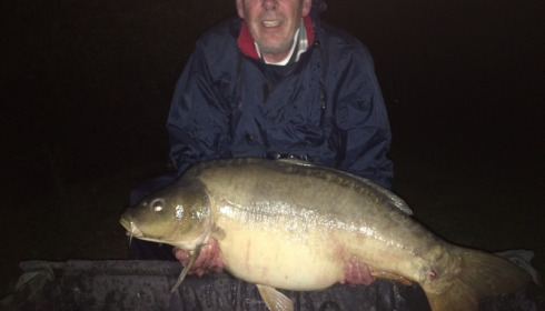 A 46 lb 5 oz carp from Villefond, Oct 2017