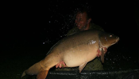 A 48 lb 12 oz carp from Villefond, Oct 2015