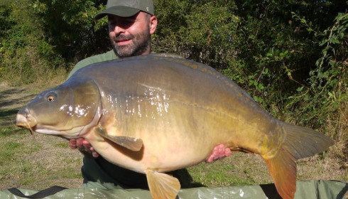 A 44 lb 8 oz carp from Villefond, Dominic Roberts, Sep 2016