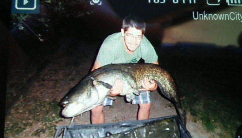 A 94 lb 12 oz catfish from Villefond, Martin Day, Jul 2016