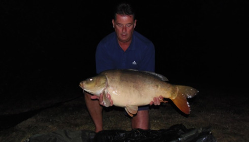 A 23 lb 13 oz carp from Villefond, Sep 2012