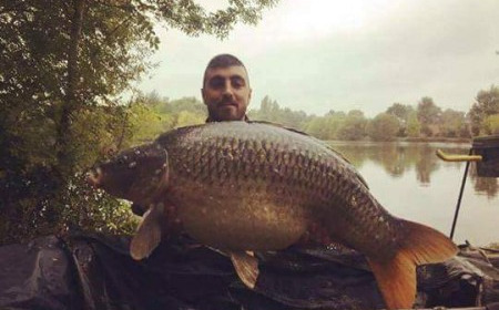 A 40 lb carp from Villefond, Oct 2017