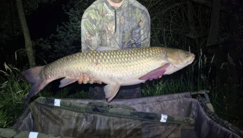 A 34 lb 1 oz fish from Villefond, Grass carp, Jun 2023