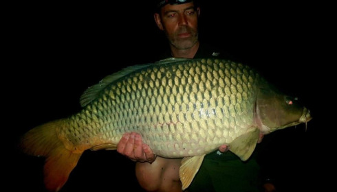 A 27 lb 8 oz carp from Villefond, Oct 2019