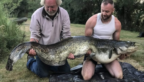 A 106 lb 2 oz catfish from Villefond, Mark lambert, Aug 2018
