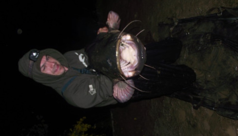 A 91 lb carp from Villefond, Dan the catfish, May 2016