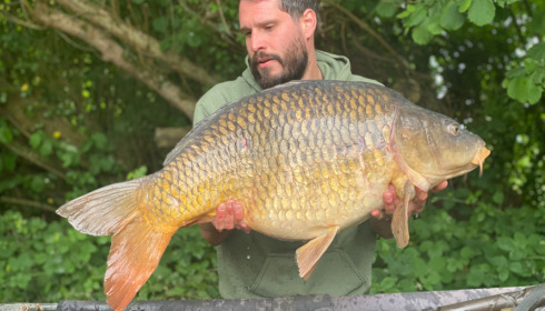 A 44 lb 9 oz fish from Villefond, Phil’s common, May 2022