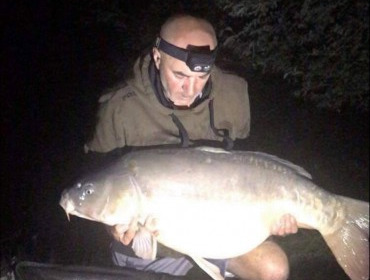 A 53 lb carp from Villefond, Sep 2019