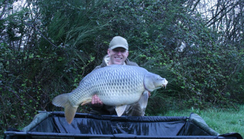 A 35 lb 12 oz carp from Villefond, Apr 2015