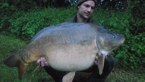 A 40 lb carp from Villefond, May 2016