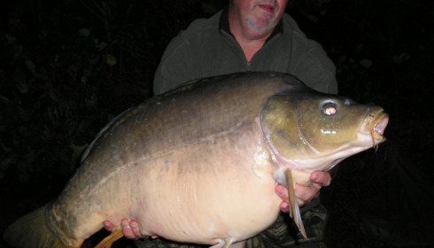 A 38 lb 8 oz carp from Villefond, Dave Gifford, Sep 2011