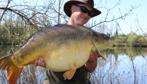 A 47 lb 13 oz carp from Villefond, Patrick Pakes, Apr 2015