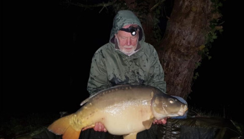 A 49 lb 4 oz carp from Villefond, Lake owner John , Jan 2020