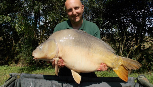 A 39 lb carp from Villefond, Son of max , Oct 2017