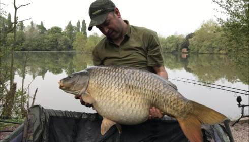 A 57 lb 2 oz carp from Villefond, Thomas Pygall, Apr 2019