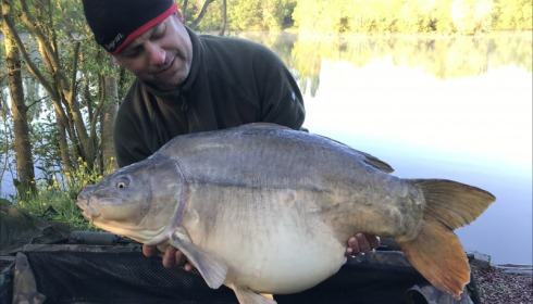 A 46 lb 12 oz carp from Villefond, Thomas Pygall, Apr 2019
