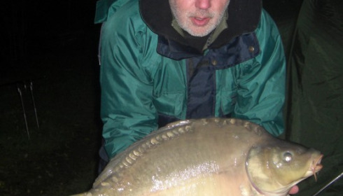 A 29 lb 14 oz carp from Villefond, Oct 2012