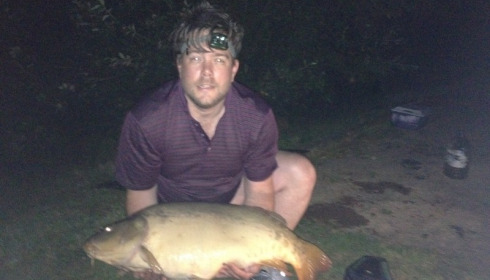 A 35 lb 5 oz carp from Villefond, Aug 2012