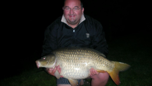 A 38 lb carp from Villefond, Jun 2013